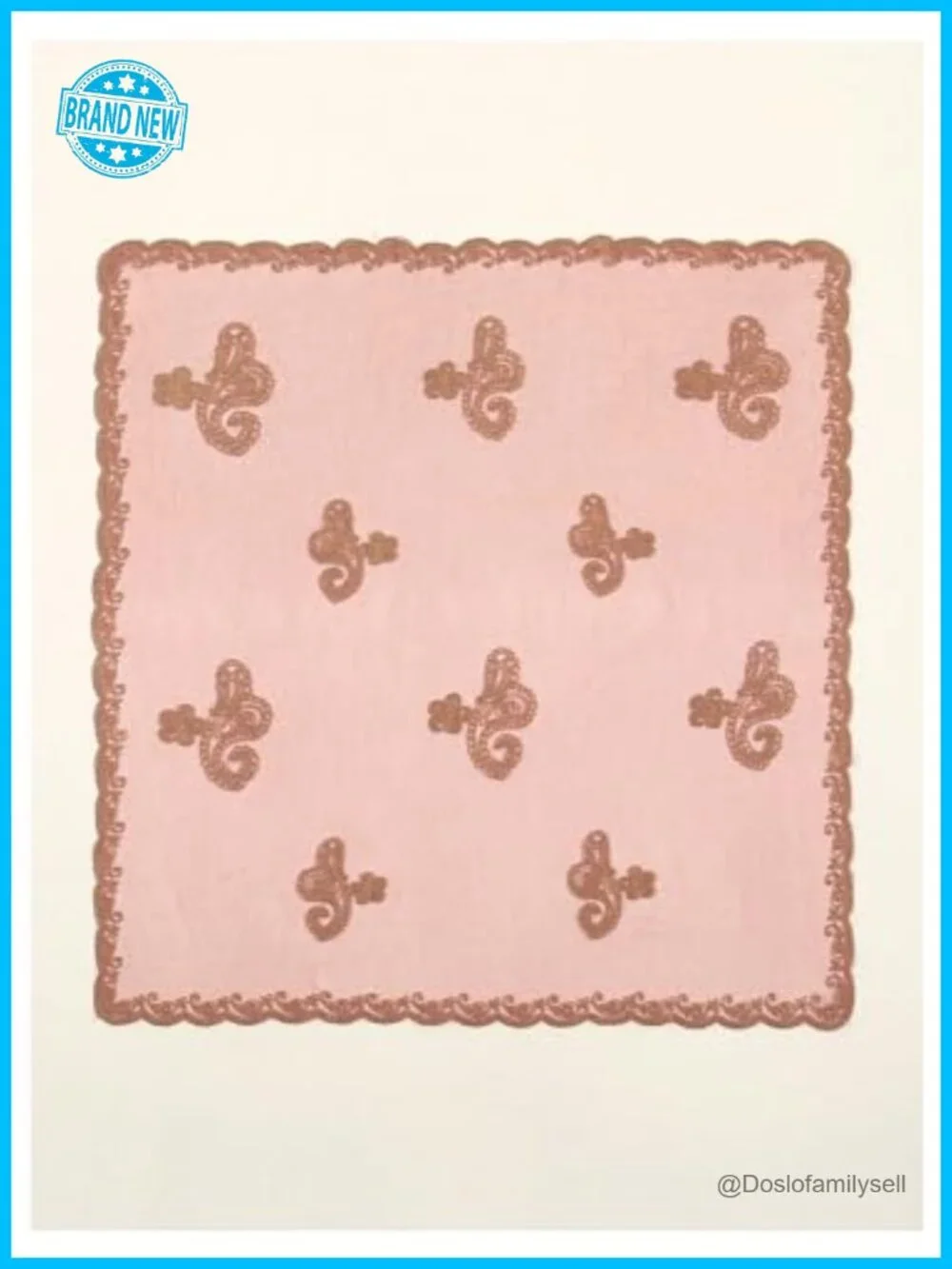 Women's Flower Embroidery Lace Hair Scarf Bandana
